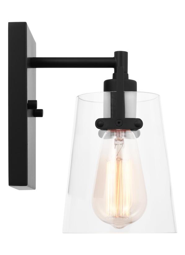 Visual Comfort Studio Drew & Jonathan Crofton Small Sconce in Midnight Black DJV1031MBK