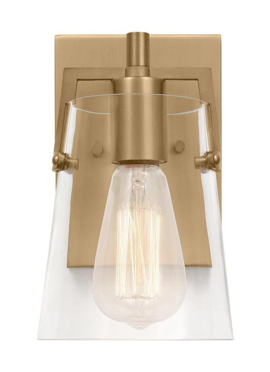 Visual Comfort Studio Drew & Jonathan Crofton Small Sconce in Satin Brass DJV1031SB