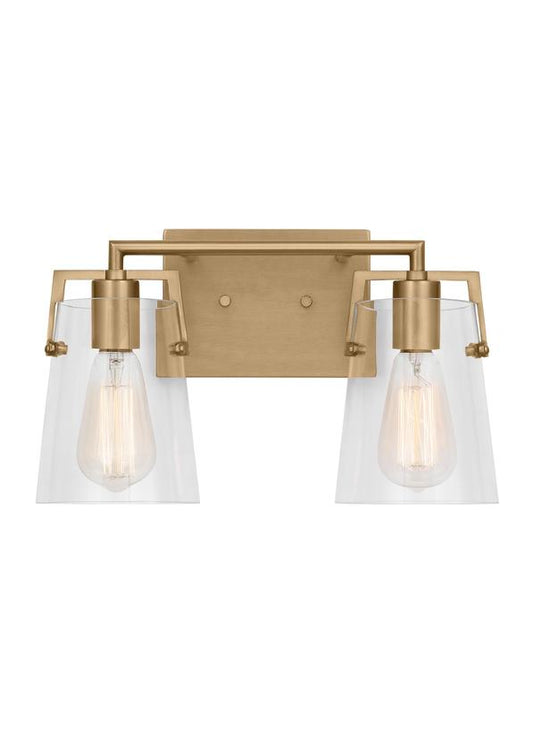 Visual Comfort Studio Drew & Jonathan Crofton 2 - Light Bath in Satin Brass DJV1032SB