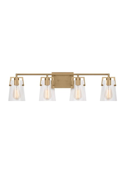 Visual Comfort Studio Drew & Jonathan Crofton 4 - Light Bath in Satin Brass DJV1034SB