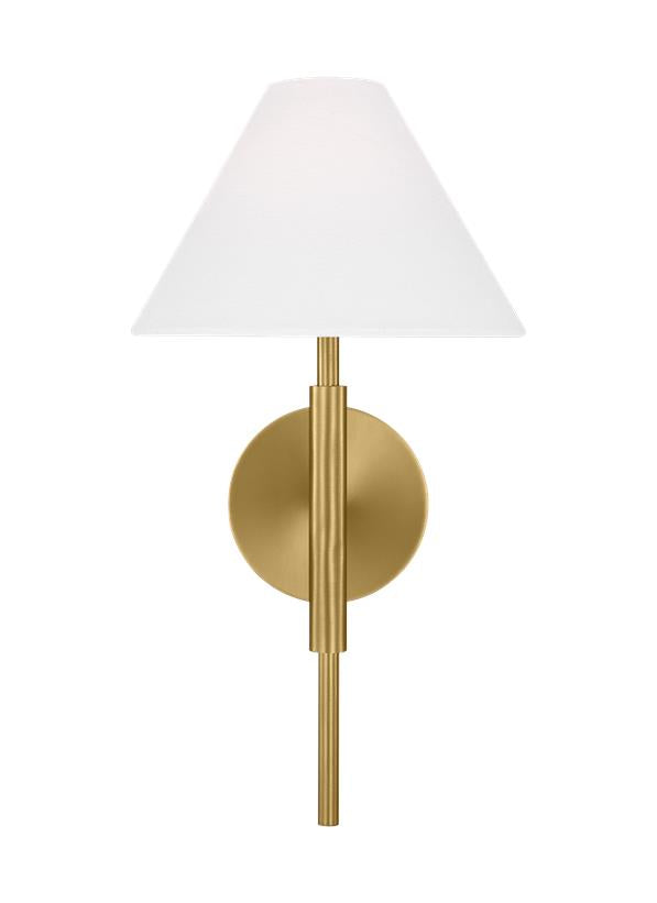 Visual Comfort Studio Drew & Jonathan Porteau Medium Sconce in Satin Brass DJW1011SB