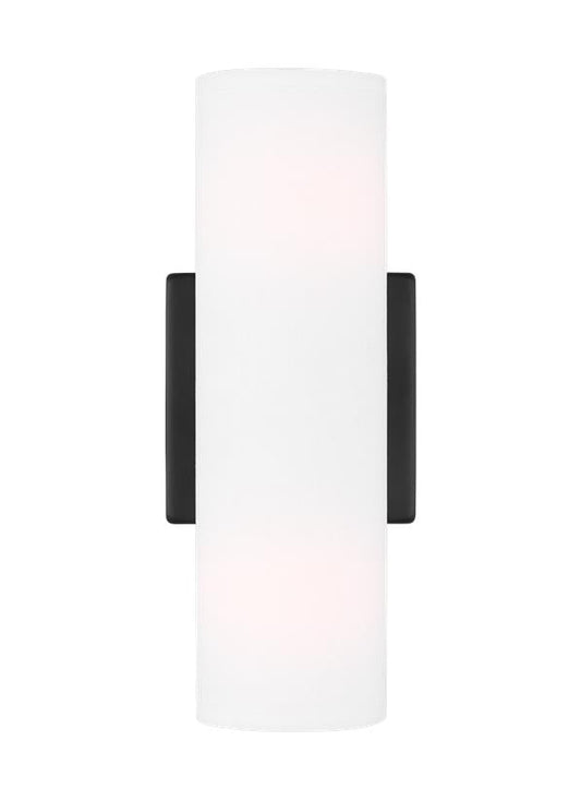 Visual Comfort Studio Drew & Jonathan Capalino Medium Double Sconce in Midnight Black DJW1022MBK