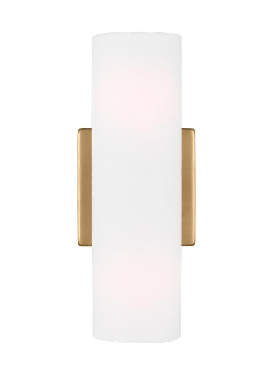 Visual Comfort Studio Drew & Jonathan Capalino Medium Double Sconce in Satin Brass DJW1022SB