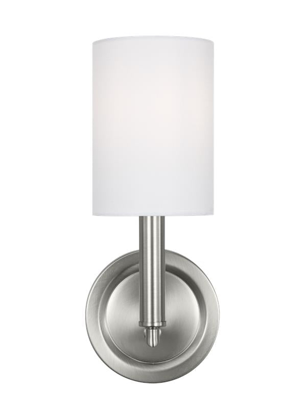 Visual Comfort Studio Drew & Jonathan Egmont Medium Sconce in Brushed Steel DJW1051BS