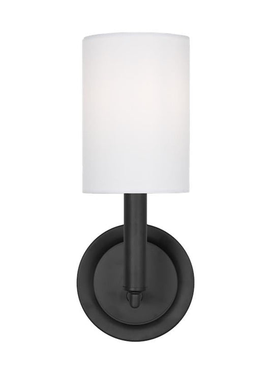 Visual Comfort Studio Drew & Jonathan Egmont Medium Sconce in Midnight Black DJW1051MBK