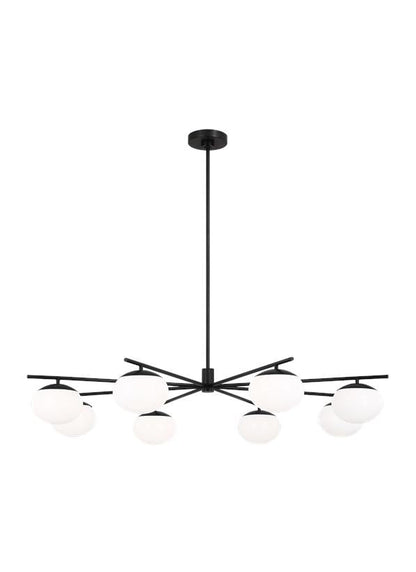 Visual Comfort Studio Ellen DeGeneres Lune Extra Large Chandelier in Aged Iron EC1258AI