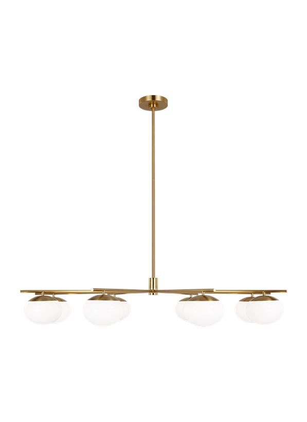 Visual Comfort Studio Ellen DeGeneres Lune Extra Large Chandelier in Burnished Brass EC1258BBS