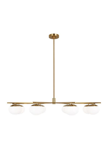 Visual Comfort Studio Ellen DeGeneres Lune Extra Large Chandelier in Burnished Brass EC1258BBS