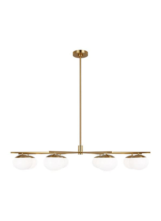 Visual Comfort Studio Ellen DeGeneres Lune Extra Large Chandelier in Burnished Brass EC1258BBS