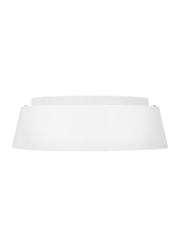 Visual Comfort Studio Ellen DeGeneres Asher Medium Flush Mount in Matte White EF1003MWT