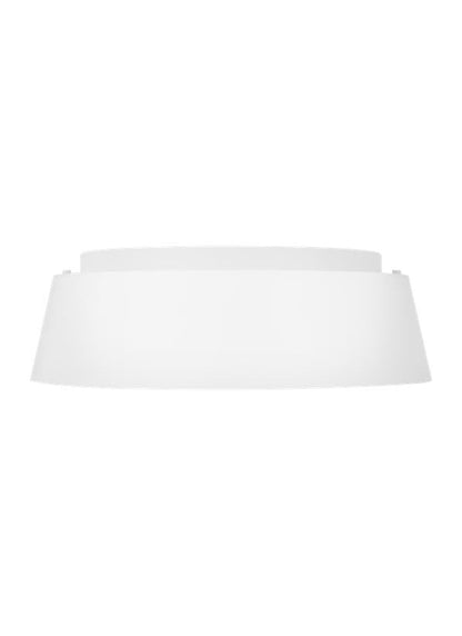 Visual Comfort Studio Ellen DeGeneres Asher Medium Flush Mount in Matte White EF1003MWT