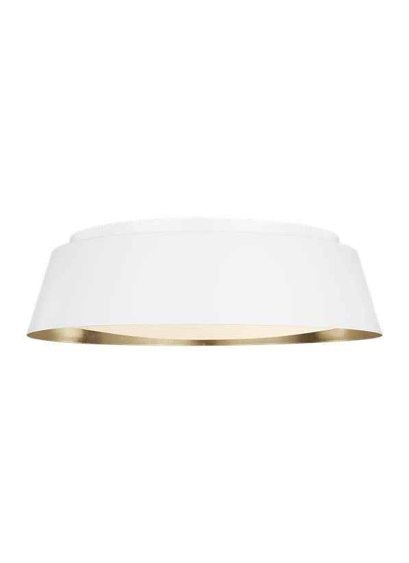 Visual Comfort Studio Ellen DeGeneres Asher Large Flush Mount in Matte White EF1005MWT