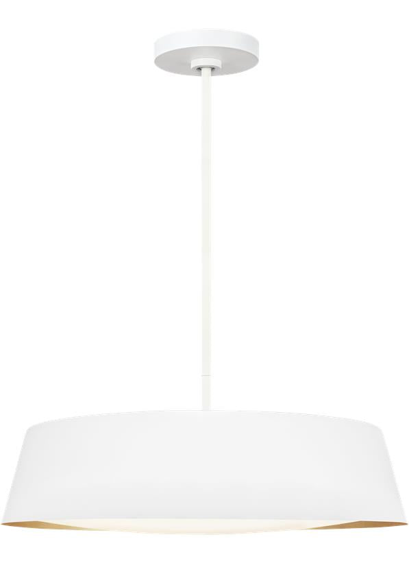 Visual Comfort Studio Ellen DeGeneres Asher Pendant in Matte White EP1055MWT