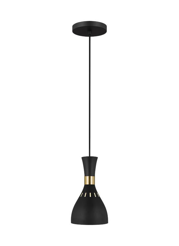 Visual Comfort Studio Ellen DeGeneres Joan Mini-Pendant in Midnight Black EP1141MBK