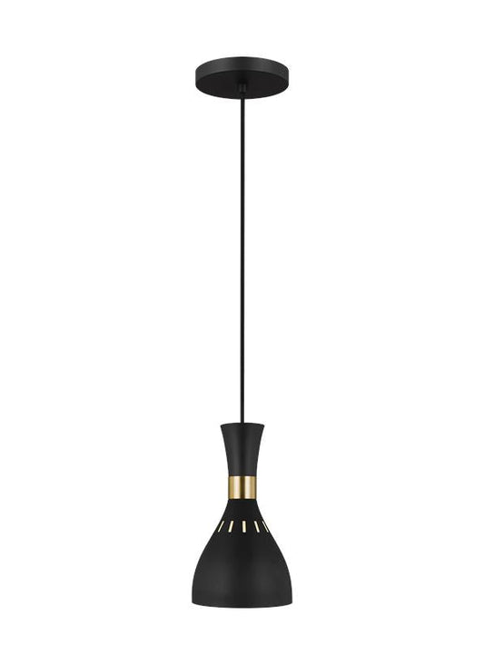 Visual Comfort Studio Ellen DeGeneres Joan Mini-Pendant in Midnight Black EP1141MBK