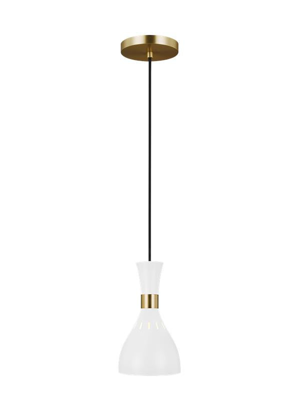 Visual Comfort Studio Ellen DeGeneres Joan Mini-Pendant in Matte White EP1141MWT