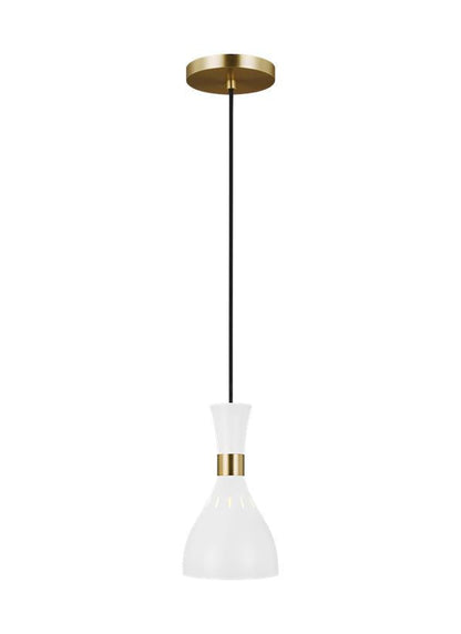 Visual Comfort Studio Ellen DeGeneres Joan Mini-Pendant in Matte White EP1141MWT