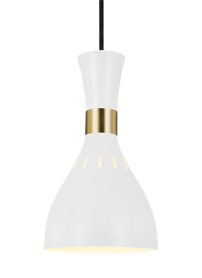 Visual Comfort Studio Ellen DeGeneres Joan Mini-Pendant in Matte White EP1141MWT