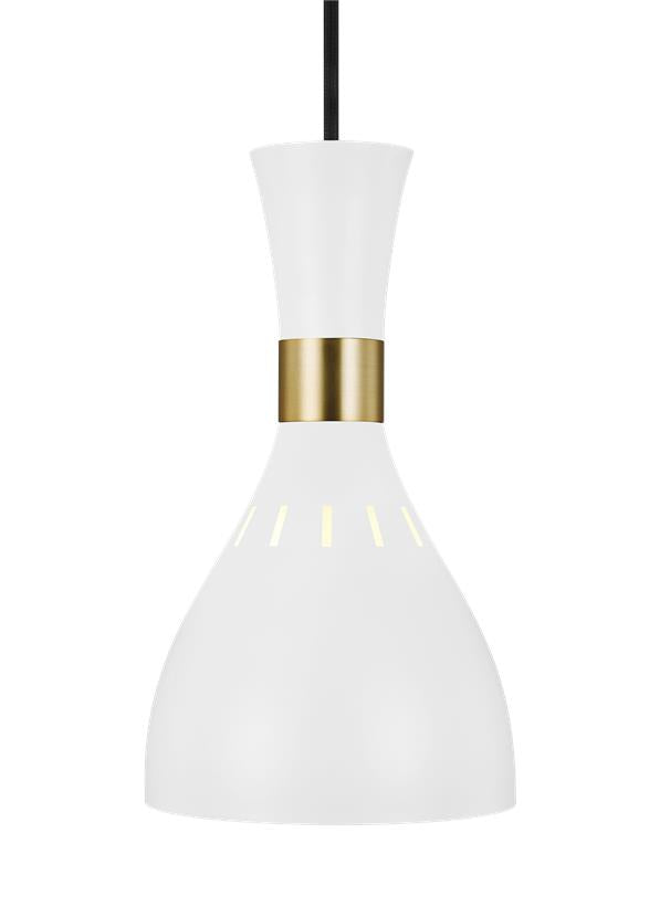 Visual Comfort Studio Ellen DeGeneres Joan Mini-Pendant in Matte White EP1141MWT