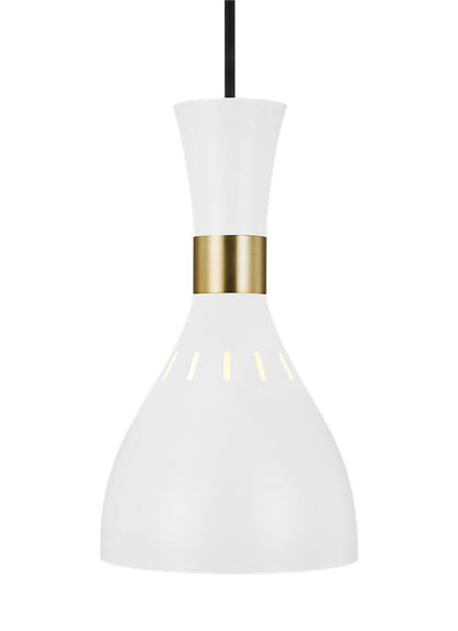 Visual Comfort Studio Ellen DeGeneres Joan Mini-Pendant in Matte White EP1141MWT