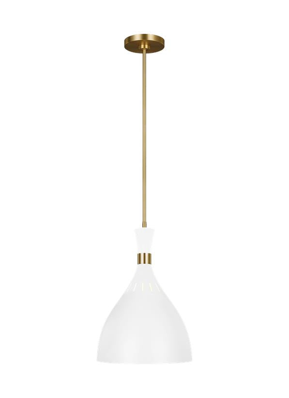 Visual Comfort Studio Ellen DeGeneres Joan Large Pendant in Matte White EP1151MWT