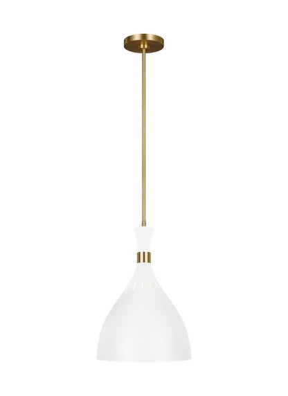 Visual Comfort Studio Ellen DeGeneres Joan Large Pendant in Matte White EP1151MWT