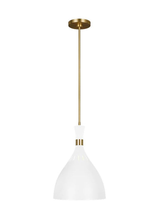 Visual Comfort Studio Ellen DeGeneres Joan Large Pendant in Matte White EP1151MWT