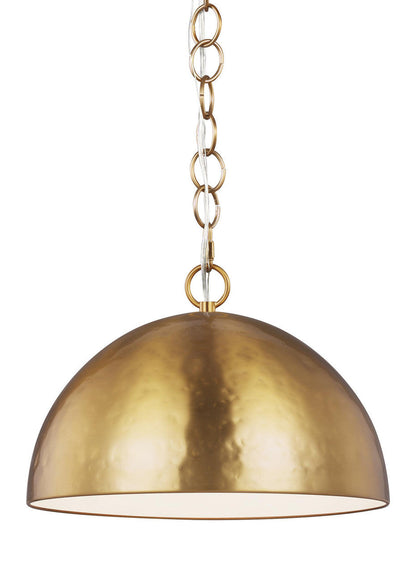 OPEN BOX NEW: Visual Comfort Studio Ellen DeGeneres Whare Mid-Century 1 Light Pendant in Burnished Brass EP1241BBS