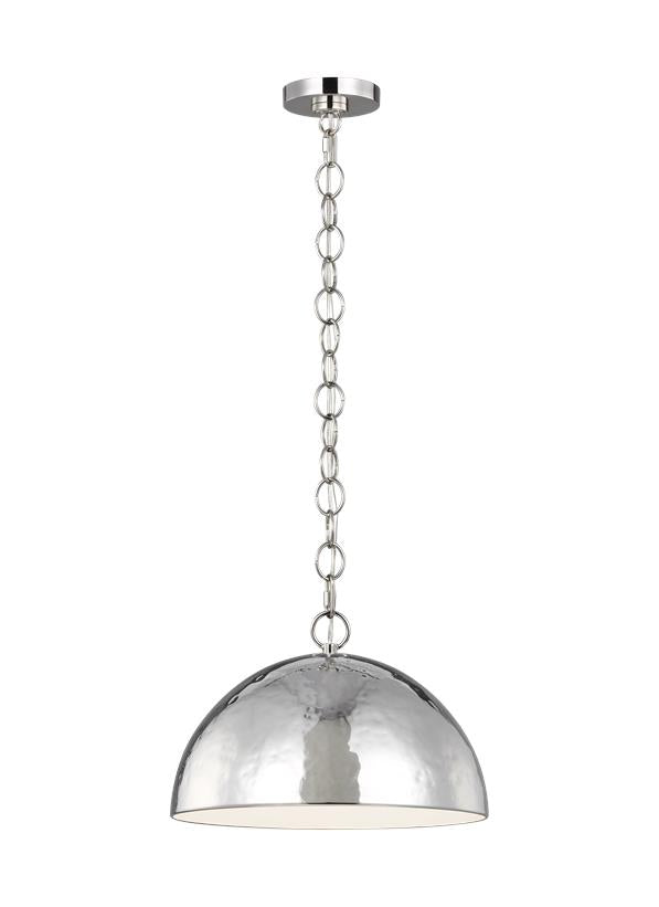 Visual Comfort Studio Ellen DeGeneres Whare Medium Pendant in Polished Nickel EP1241PN