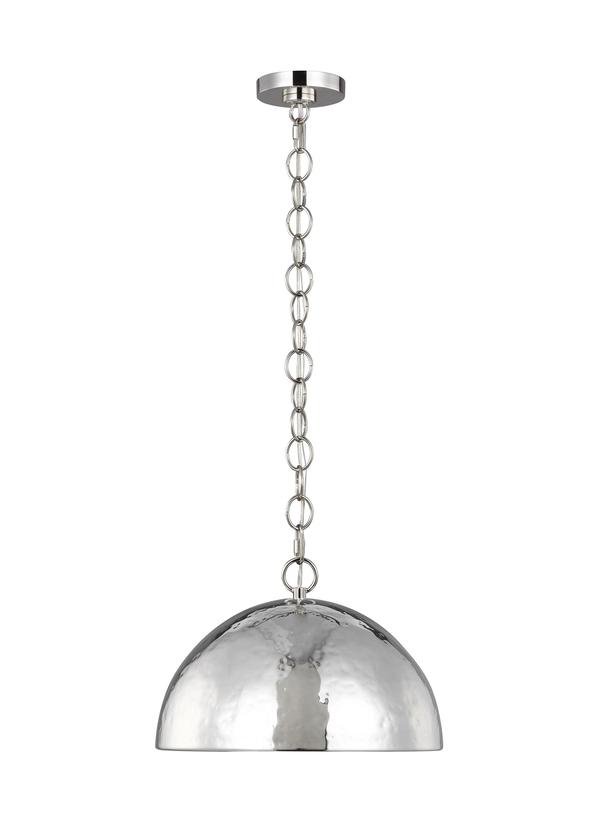 Visual Comfort Studio Ellen DeGeneres Whare Medium Pendant in Polished Nickel EP1241PN