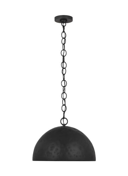 Visual Comfort Studio Ellen DeGeneres Whare Large Pendant in Aged Iron EP1251AI