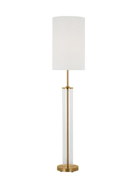 Visual Comfort Studio Ellen DeGeneres Leigh Medium Floor Lamp in Burnished Brass ET1481BBS1