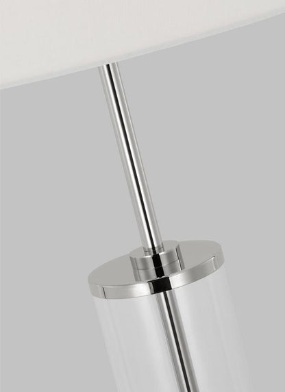 Visual Comfort Studio Ellen DeGeneres Leigh Medium Floor Lamp in Polished Nickel ET1481PN1