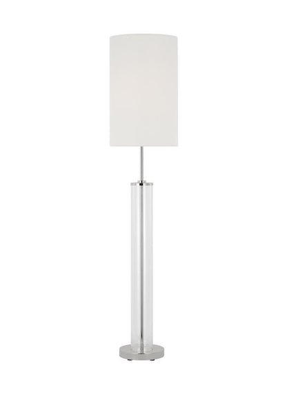 Visual Comfort Studio Ellen DeGeneres Leigh Medium Floor Lamp in Polished Nickel ET1481PN1