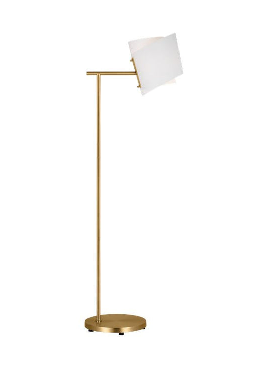 Visual Comfort Studio Ellen DeGeneres Paerero Medium Task Floor Lamp in Burnished Brass ET1501BBS1