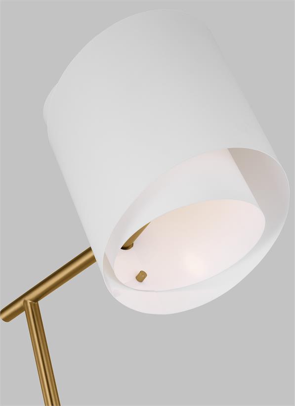 Visual Comfort Studio Ellen DeGeneres Paerero Medium Task Floor Lamp in Burnished Brass ET1501BBS1