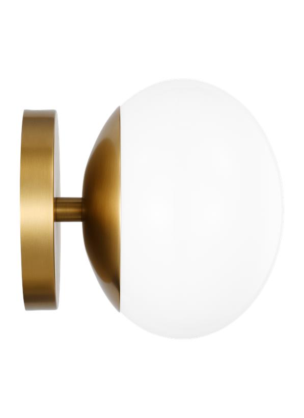 Visual Comfort Studio Ellen DeGeneres Lune Sconce in Burnished Brass EV1011BBS