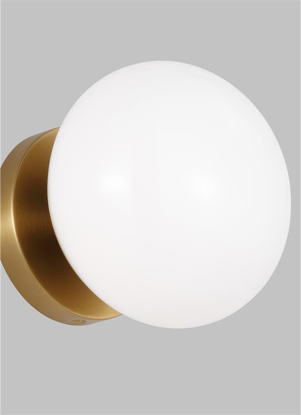 Visual Comfort Studio Ellen DeGeneres Lune Sconce in Burnished Brass EV1011BBS