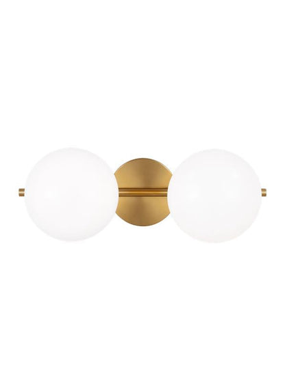 Visual Comfort Studio Ellen DeGeneres Lune 2 - Light Vanity in Burnished Brass EV1012BBS