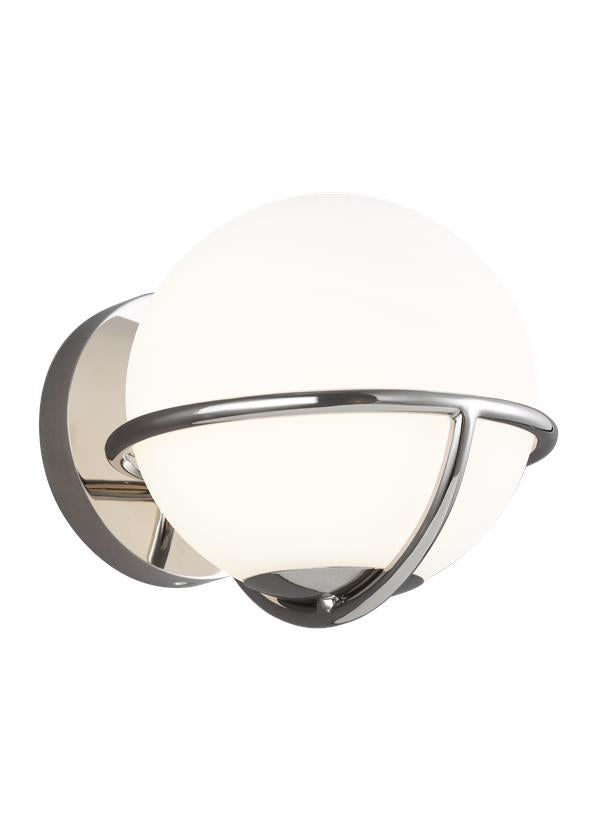 Visual Comfort Studio Ellen DeGeneres Apollo Sconce in Polished Nickel EW1031PN