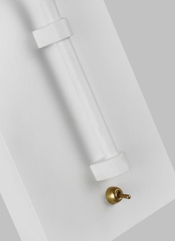 Visual Comfort Studio Ellen DeGeneres Simon Task Sconce in Matte White EW1041MWT