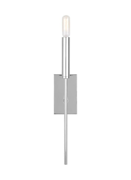 Visual Comfort Studio Ellen DeGeneres Brianna Tail Sconce in Polished Nickel EW1161PN