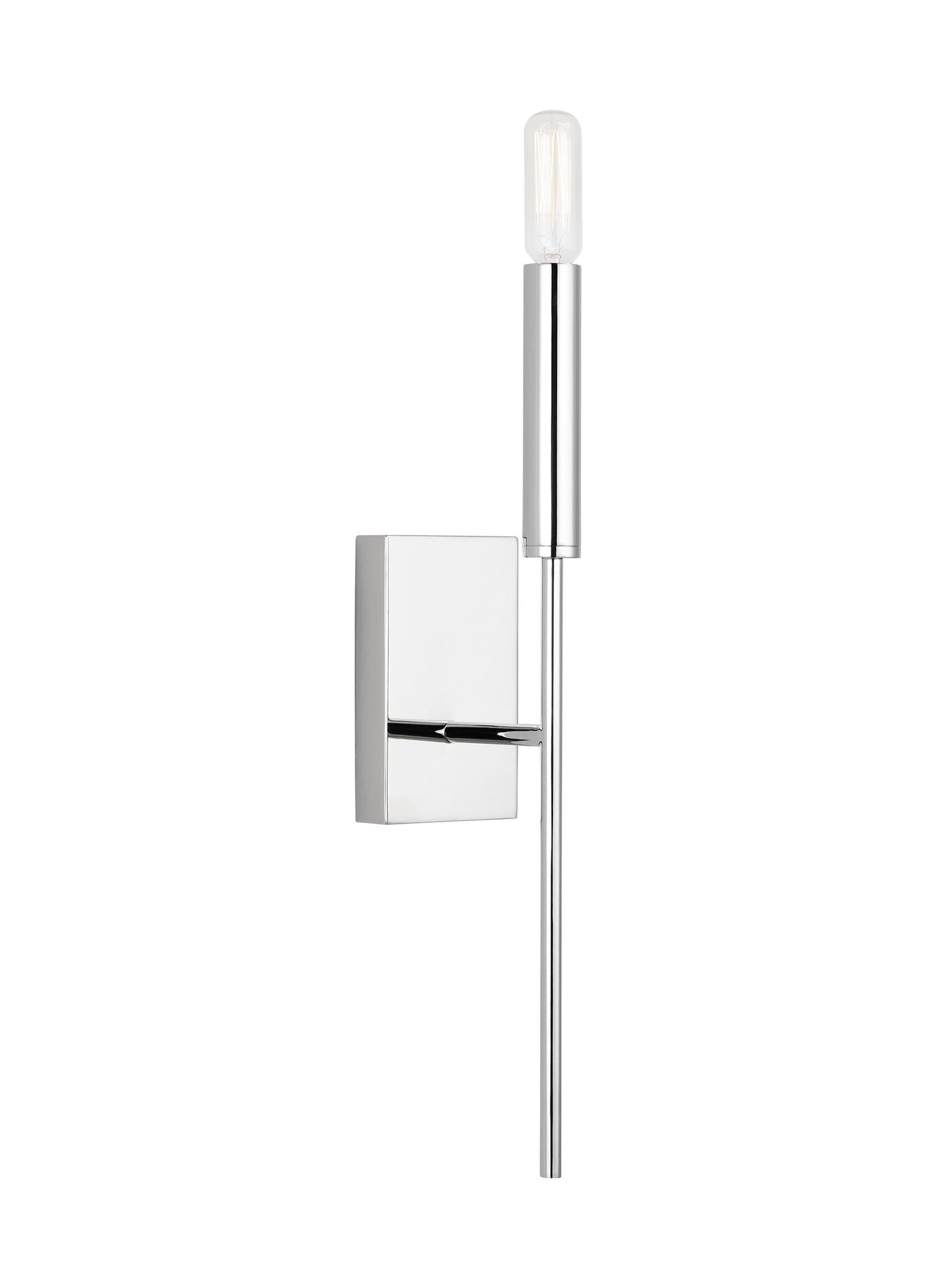 Visual Comfort Studio Ellen DeGeneres Brianna Tail Sconce in Polished Nickel EW1161PN