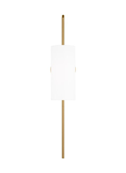 Visual Comfort Studio Ellen DeGeneres Lowell Large Sconce in Burnished Brass EW1201BBS