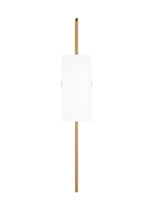 Visual Comfort Studio Ellen DeGeneres Lowell Large Sconce in Burnished Brass EW1201BBS