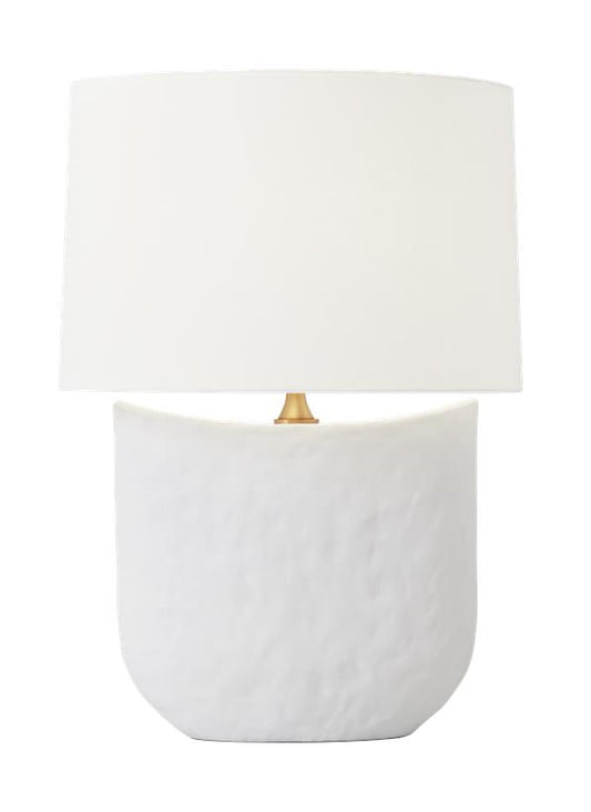 Visual Comfort Studio Hable Cenotes Table Lamp in Matte White Ceramic HT1031MWC1