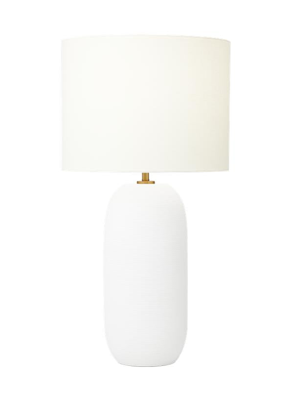 Visual Comfort Studio Hable Fanny Slim Table Lamp in Matte White Ceramic HT1061MWC1