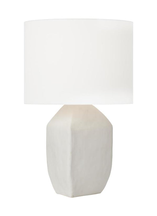 Visual Comfort Studio Hable Sybert Medium Table Lamp in Matte White Ceramic HT1101MWC1