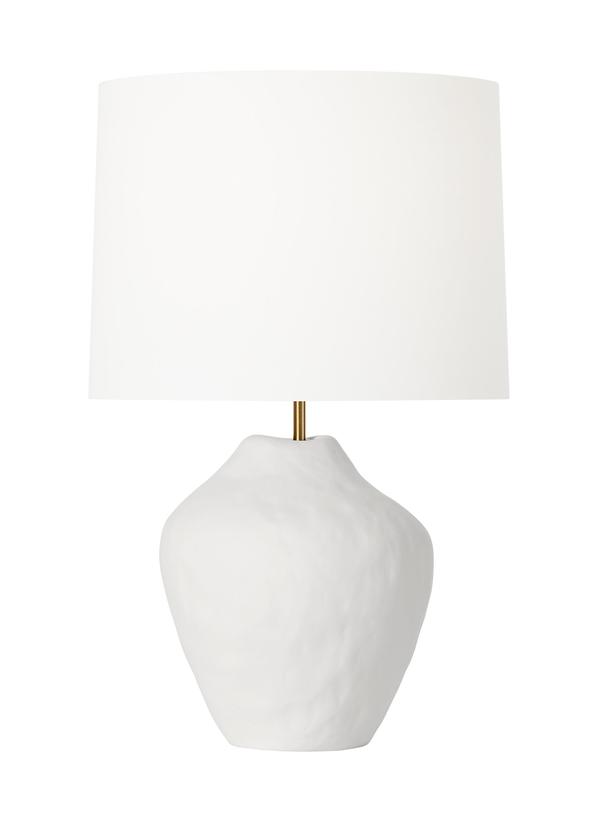 Visual Comfort Studio Hable Cadley Medium Table Lamp in Matte White Ceramic HT1111MWC1