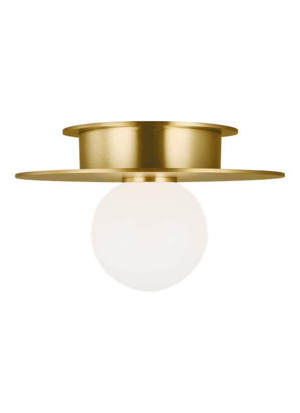 Visual Comfort Studio Kelly Wearstler Nodes Small Flush Mount in Burnished Brass KF1001BBS